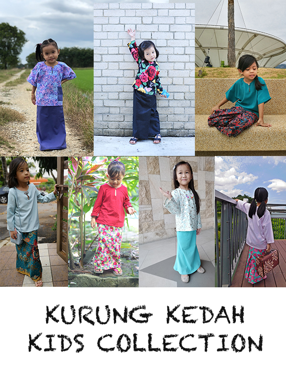 Kurung Kedah Kids Collection  PDF Pattern (by Haurra Sewing)