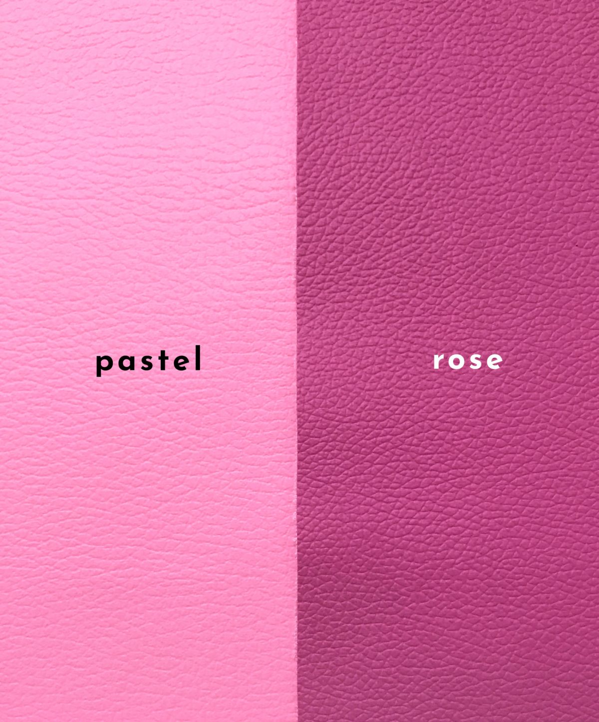 pvc leather pink pastel vs rose