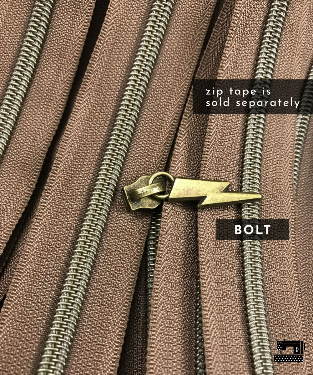 bronze bolt on mocha brown