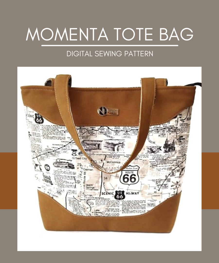 Momenta Tote Bag English & Malay Language – PDF Pattern (by Izza Zaya)
